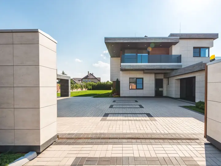 Modern two-story residential exterior